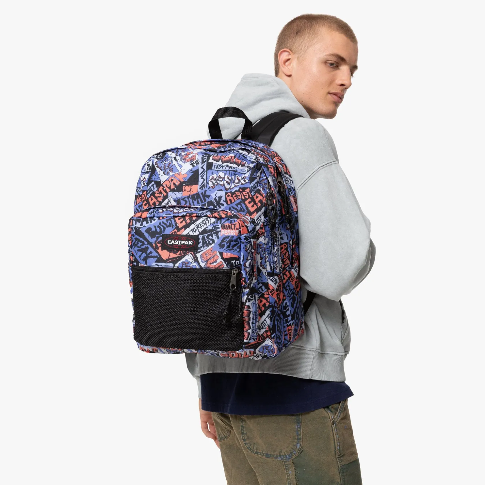 Eastpak Waterdichte Rugzakken | School Rugzakken>PINNACLE TrashySkateBlue