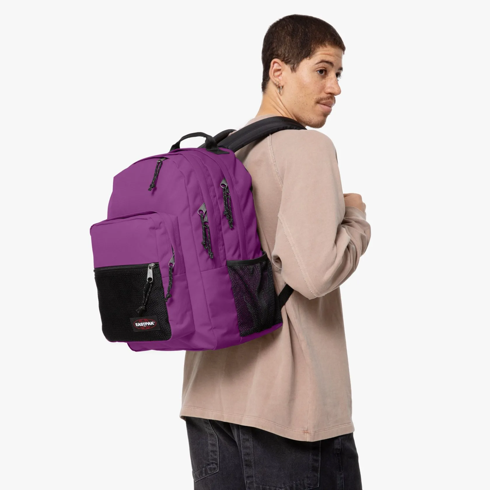 Eastpak Waterdichte Rugzakken | Bidonhouder>PINZIP FigPurple