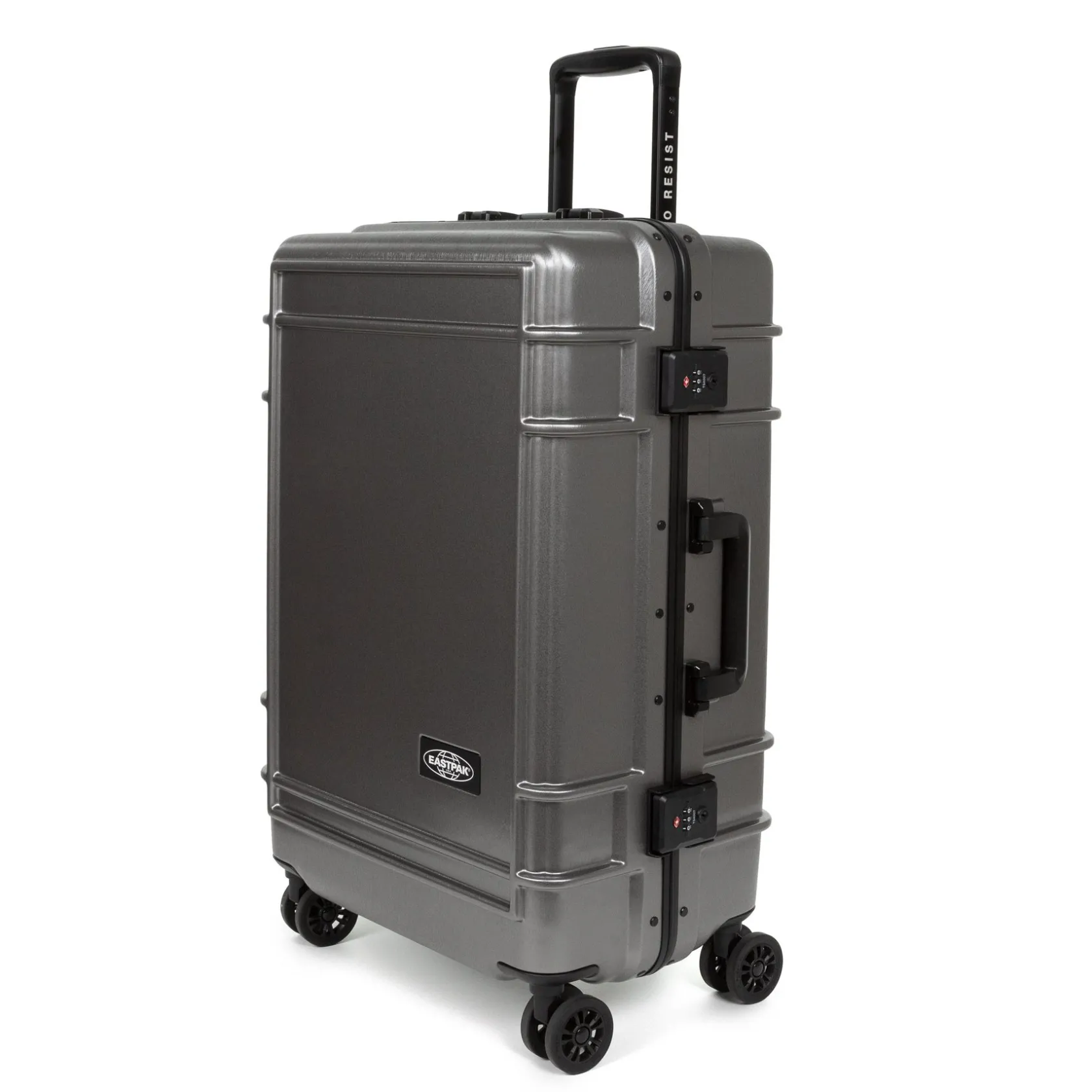 Eastpak 4 Wielen | Grote Koffers>RESIST'R CASE M BrushedMetal