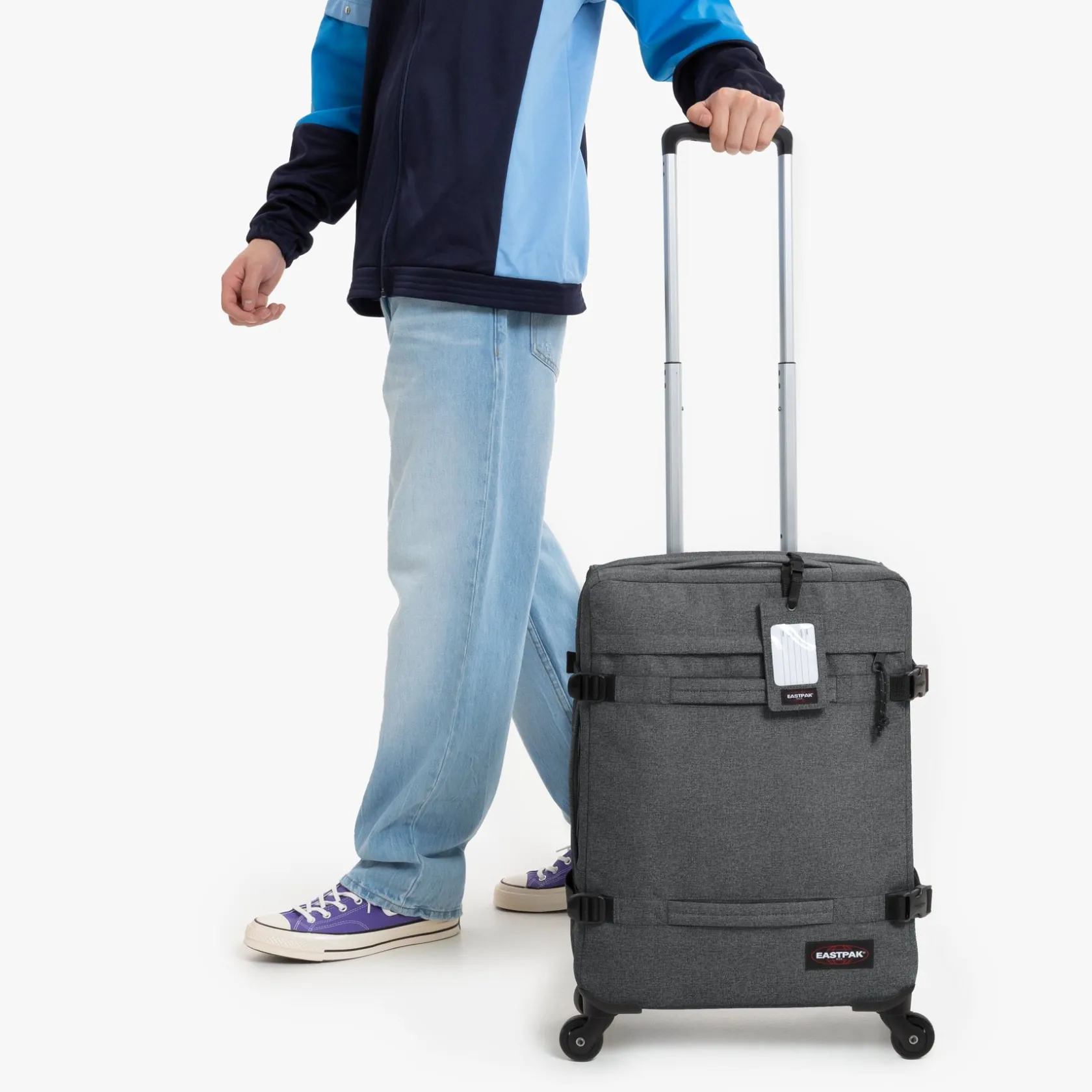 Eastpak 4 Wielen | Zachte Reiskoffers>TRANSIT'R 4 S BlackDenim