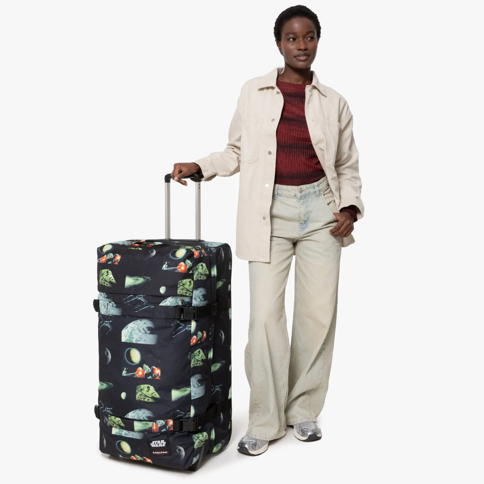 Eastpak 2 Wielen | Grote Koffers>TRANSIT'R L SWGalaxyBlack