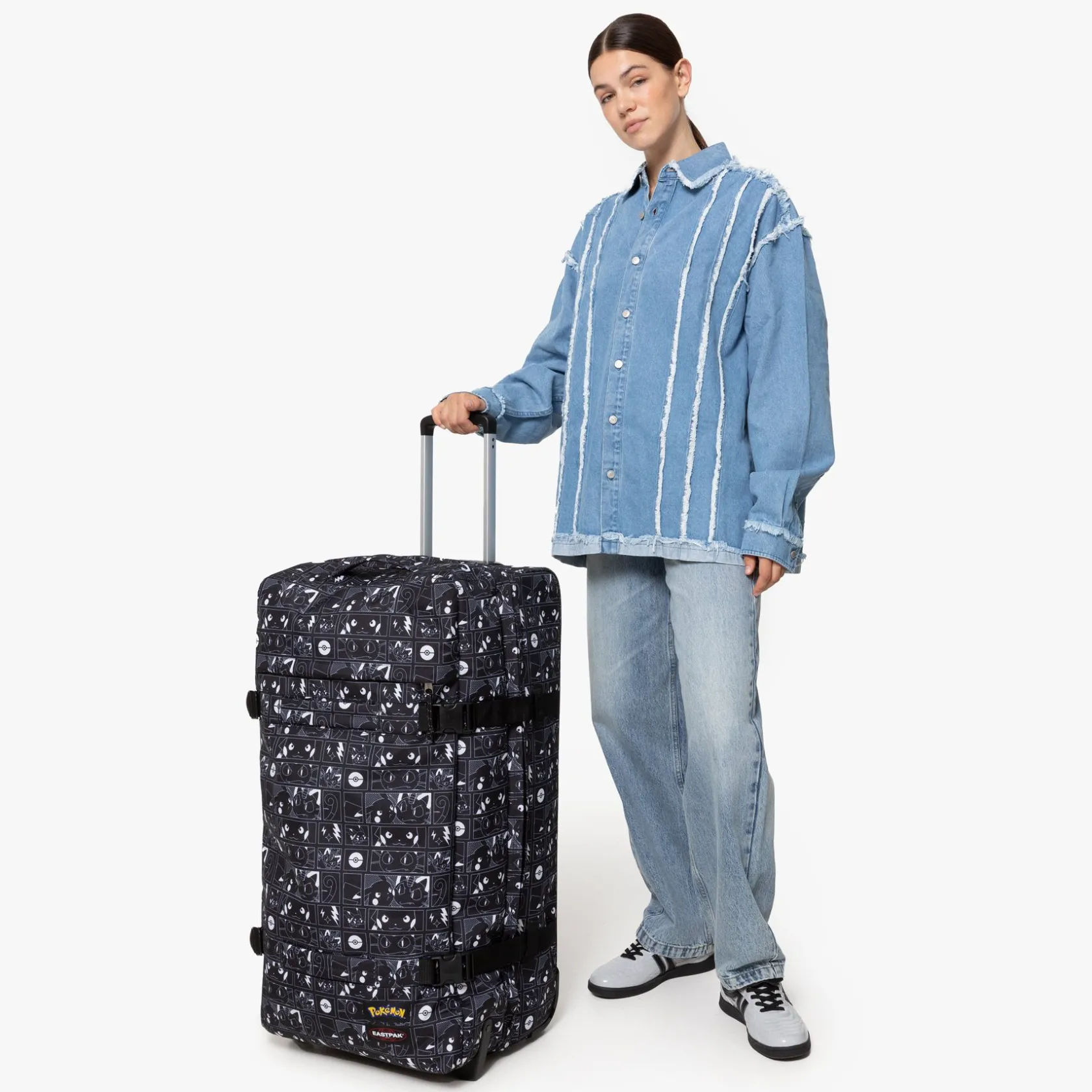Eastpak 2 Wielen | Grote Koffers>TRANSIT'R L PokemonBlack