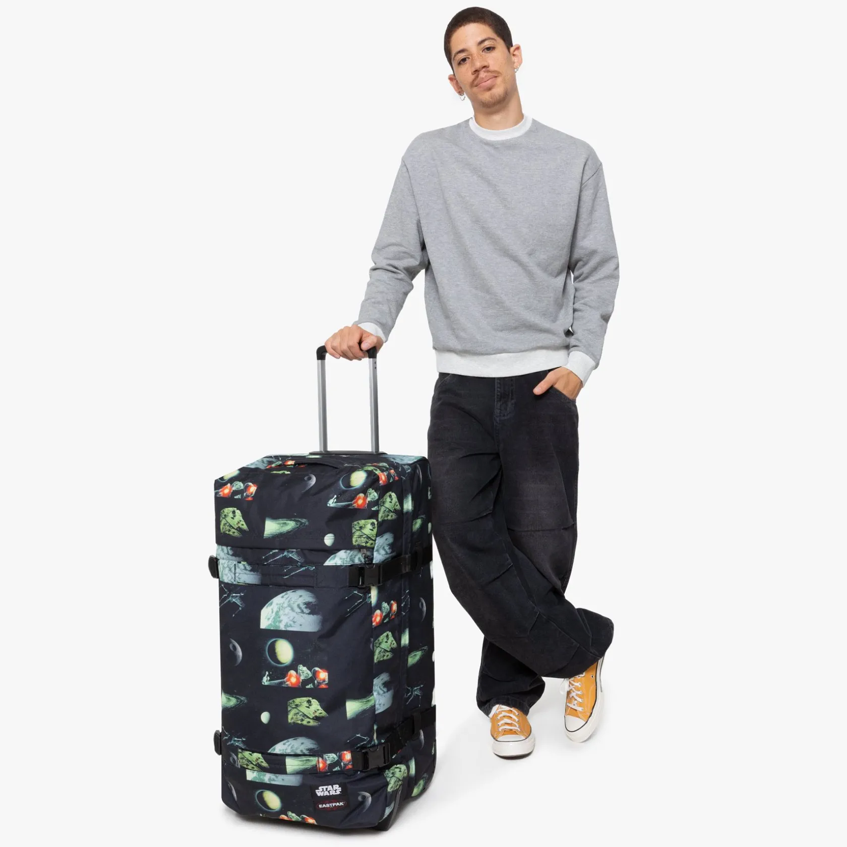 Eastpak 2 Wielen | Grote Koffers>TRANSIT'R L SWGalaxyBlack