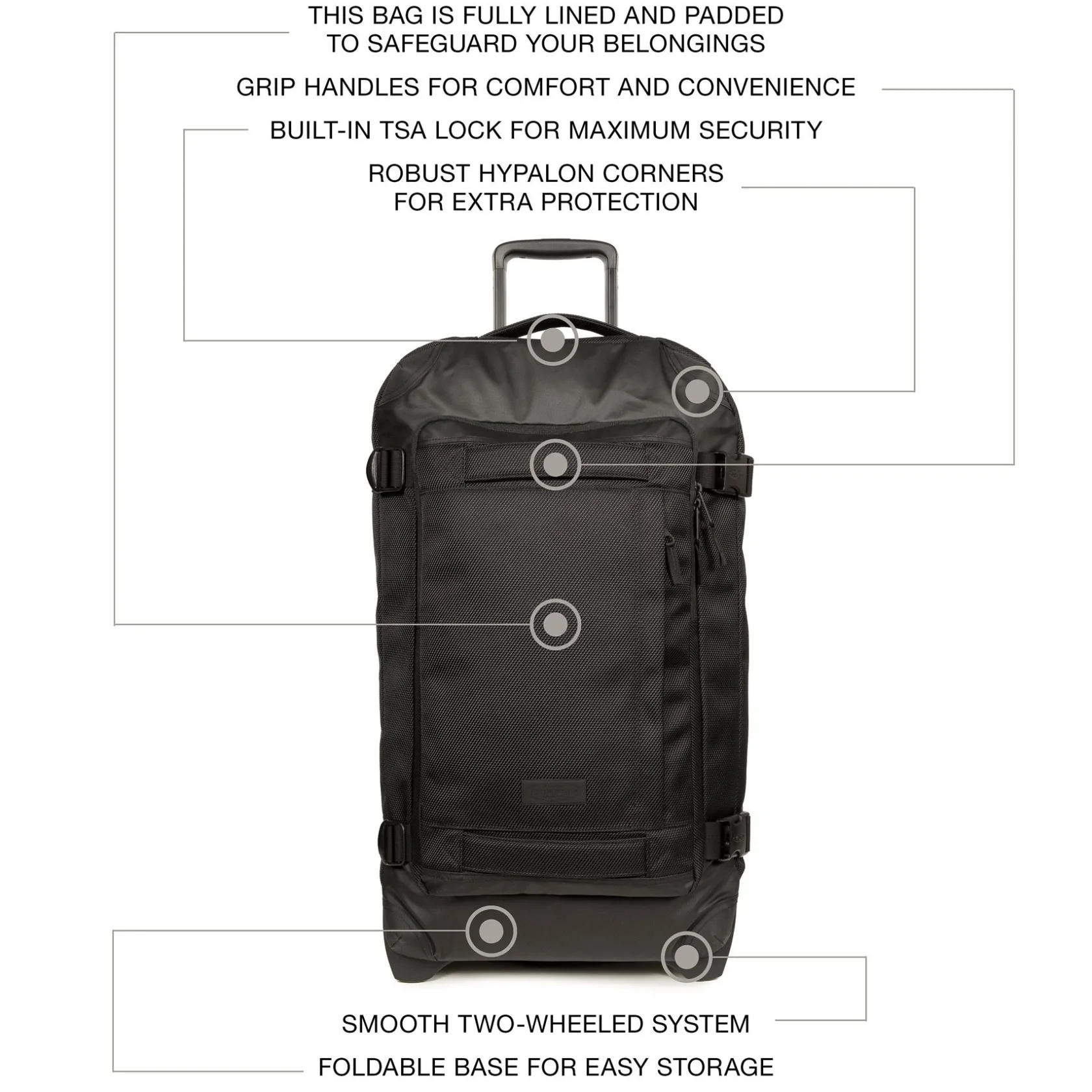 Eastpak 2 Wielen | Zachte Reiskoffers>TRANVERZ CNNCT L CnnctCoat