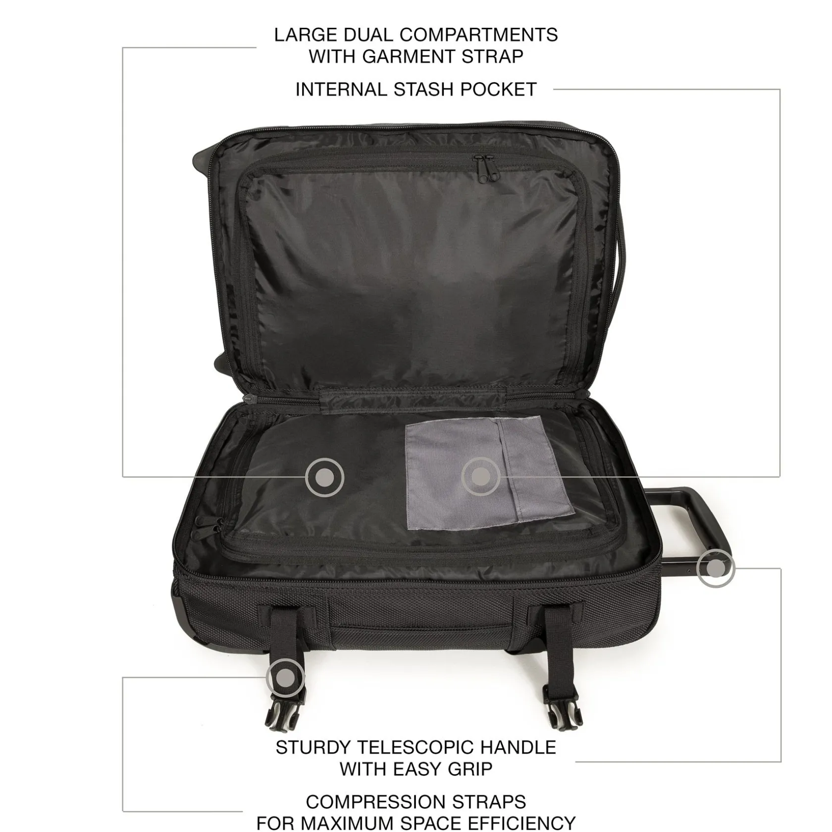 Eastpak 2 Wielen | Zachte Reiskoffers>TRANVERZ CNNCT S CnnctCoat