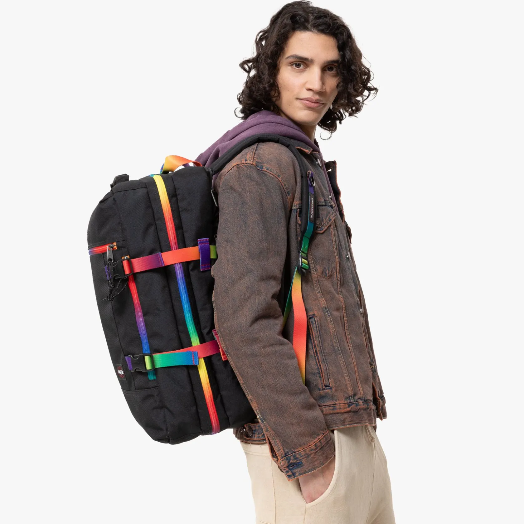 Eastpak Handbagage | Zachte Reiskoffers>TRAVELPACK RainbowDark